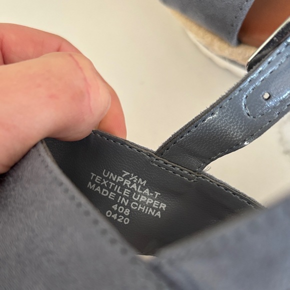 Unisa Blue and Brown Wedge Sandals - Picture 7 of 7